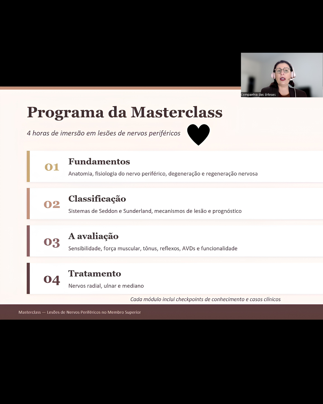 Masterclass de nervos periféricos no membro superior